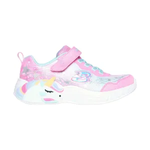 Skechers Kids' S Lights Unicorn Dreams - Wishful Magic Pink/Turquoise - ONLINE STORE CREDIT/EXCHANGE ONLY