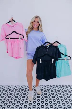 South Bleach Washed Short Set - 4 Colors