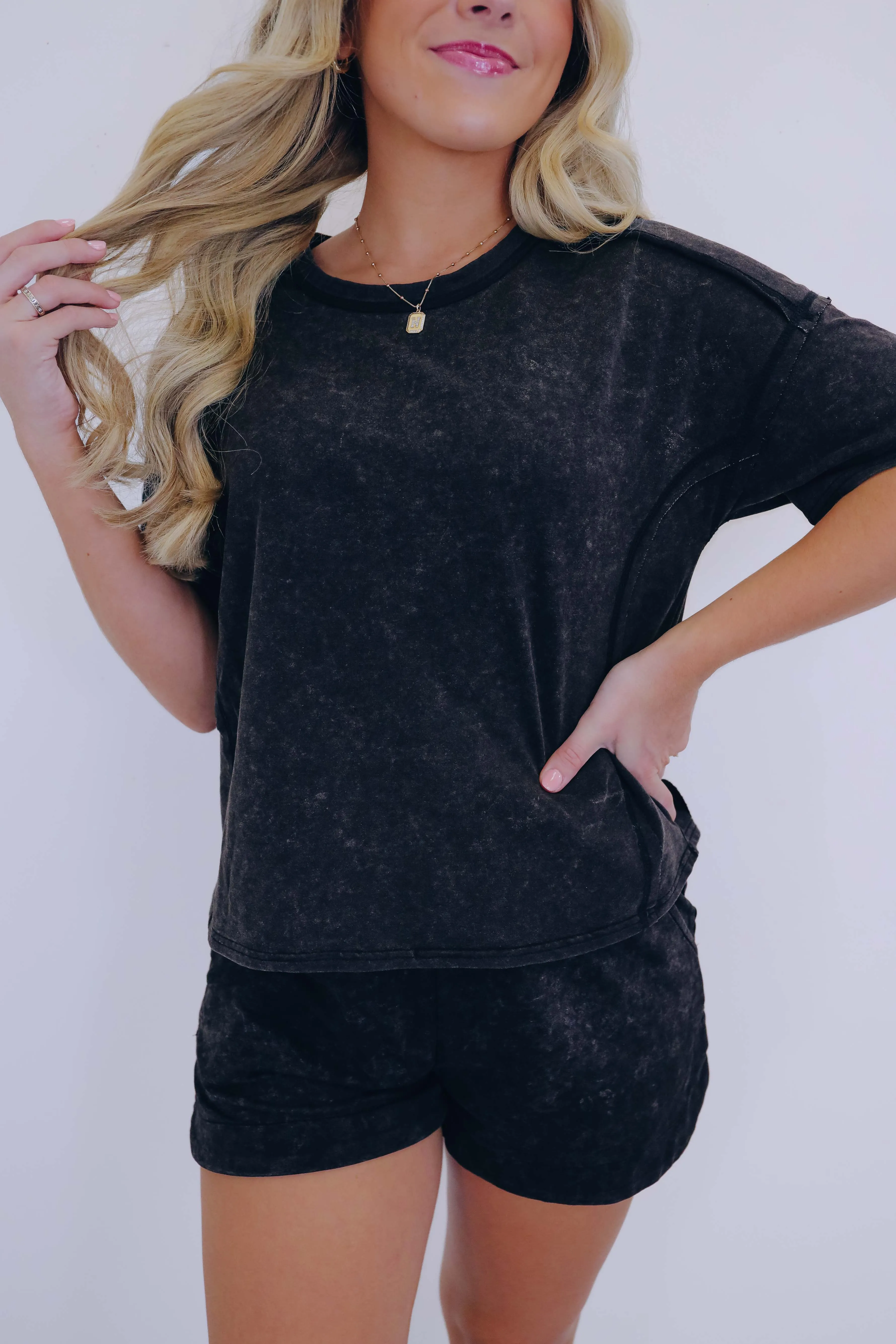 South Bleach Washed Short Set - 4 Colors