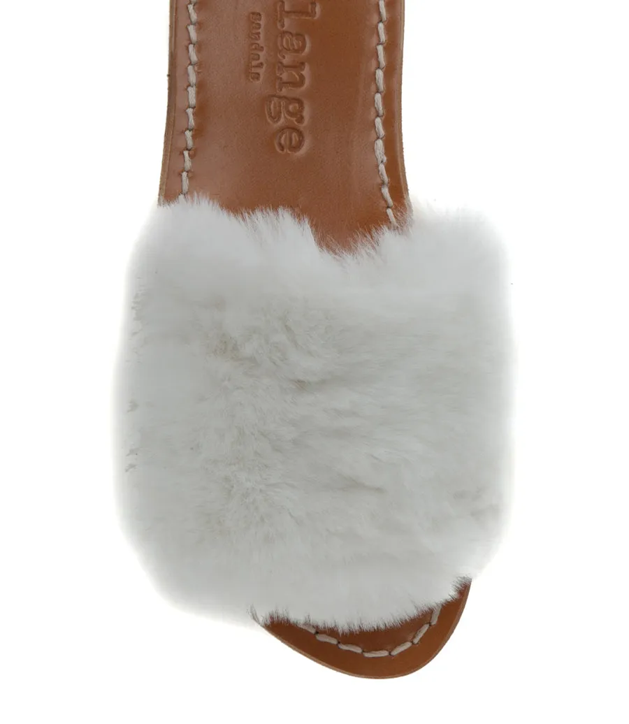 STRIPE FUR FAUX WHITE