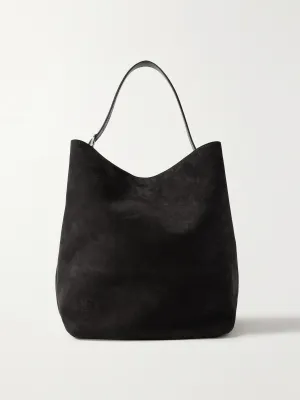 Suede tote bag