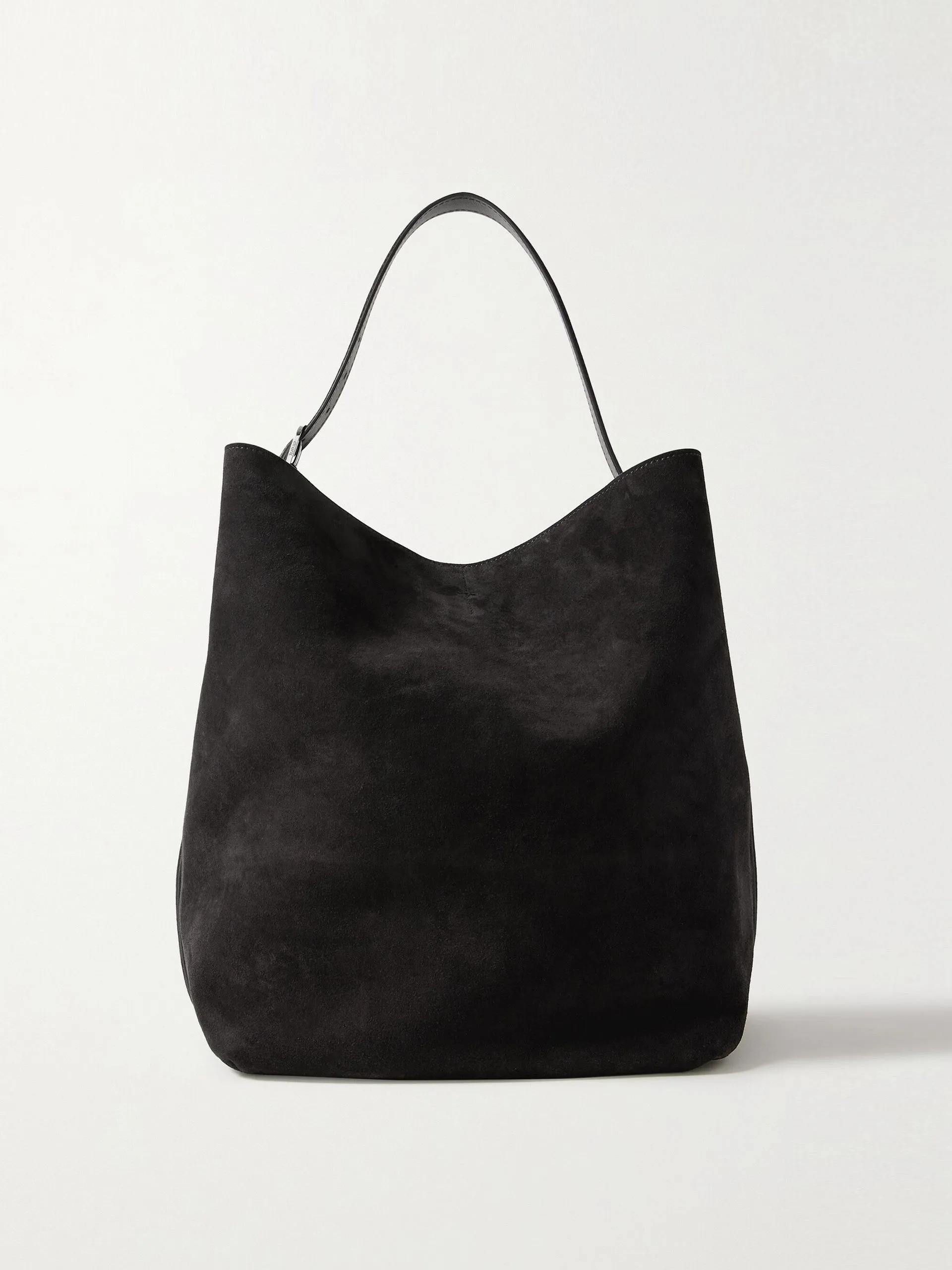 Suede tote bag