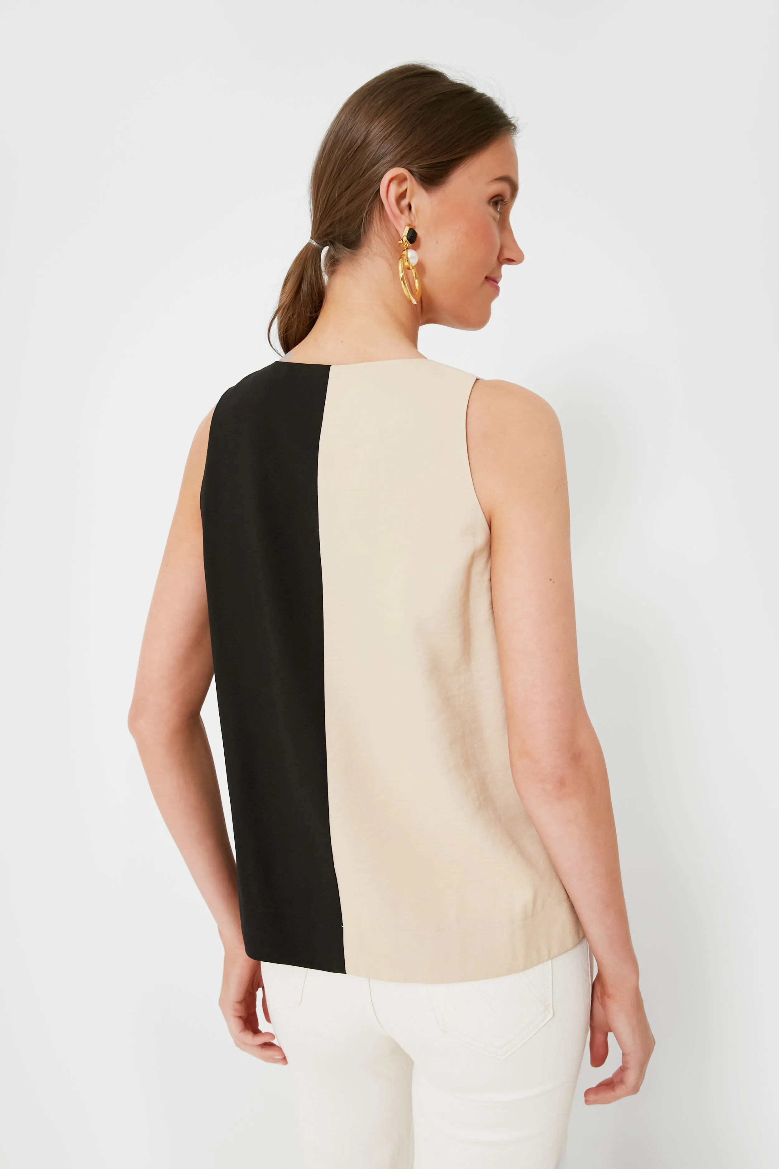 Tan and Black Sallie Tank