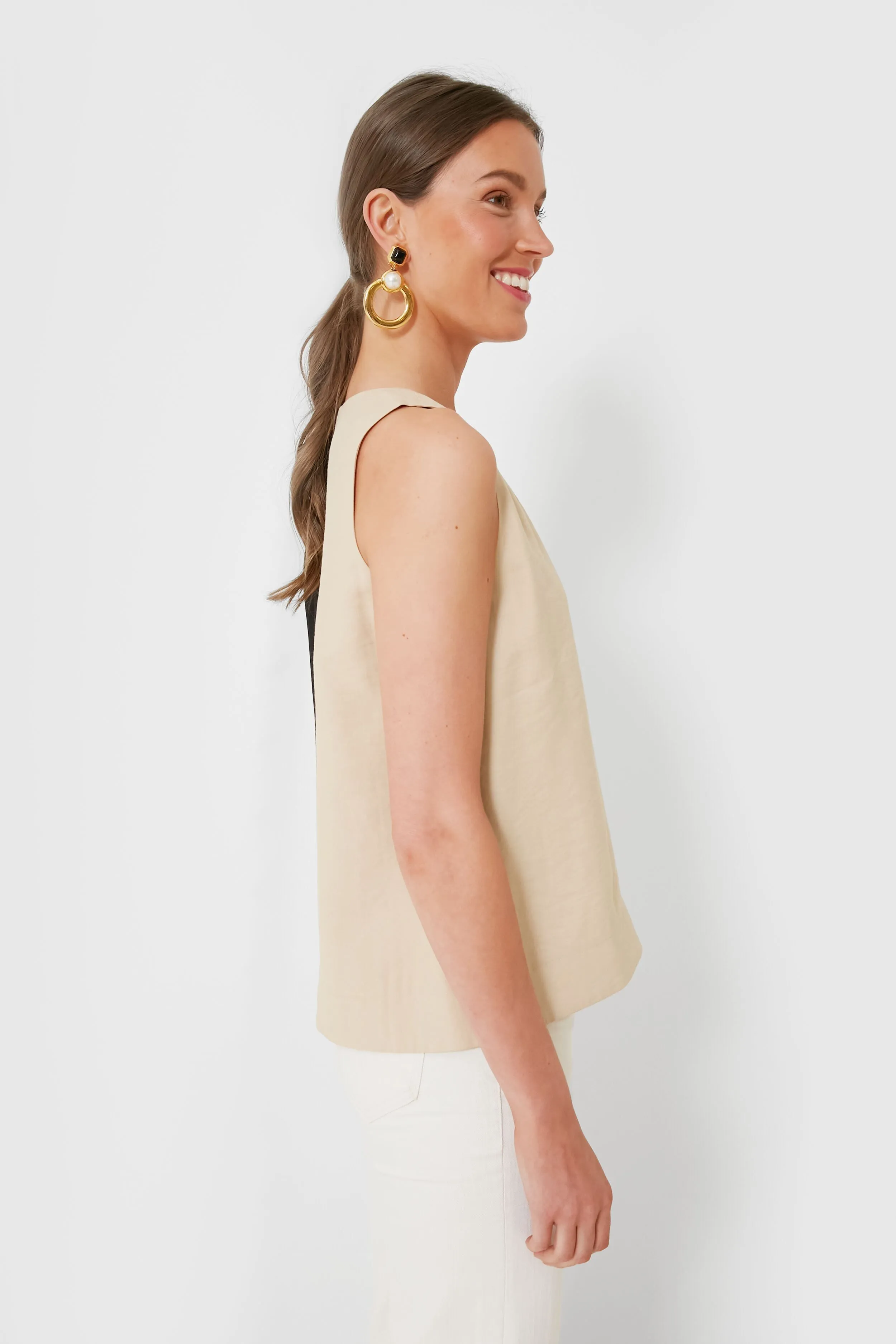 Tan and Black Sallie Tank