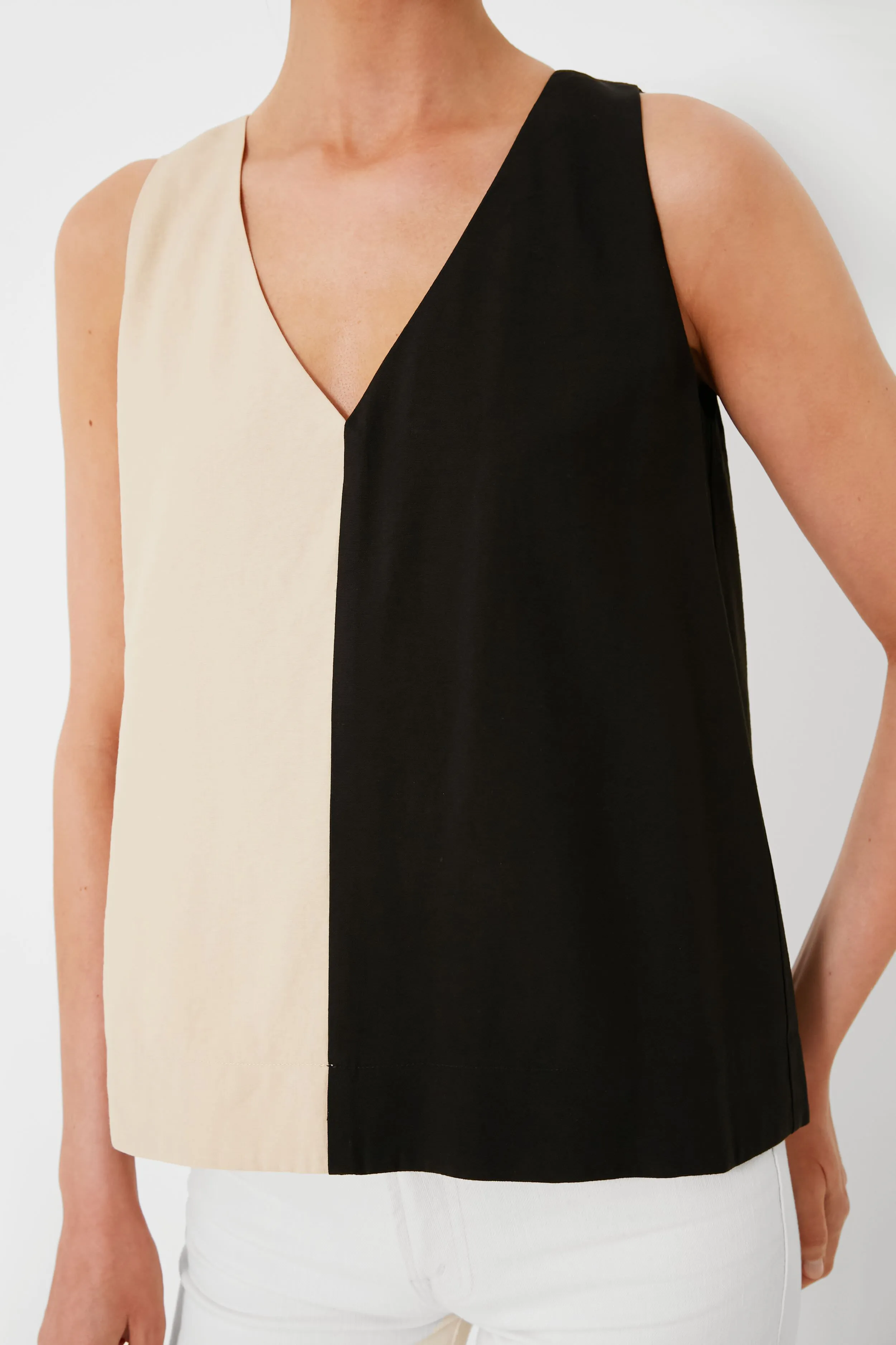 Tan and Black Sallie Tank