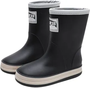 Toddler Rain Boots Kids Boys Girls Waterproof Anti-Slip Unisex Simple Summer Outdoor Lightweight Rainboot Shoes