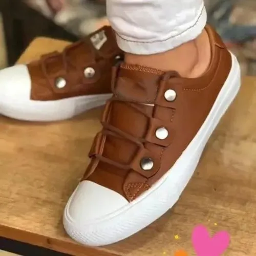 Trendy Leather Sneakers