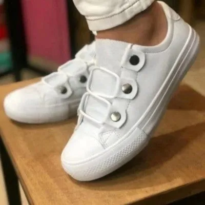Trendy Leather Sneakers