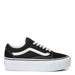 Vans Women's Old Skool Stackform in Suede/Canvas Black/True White