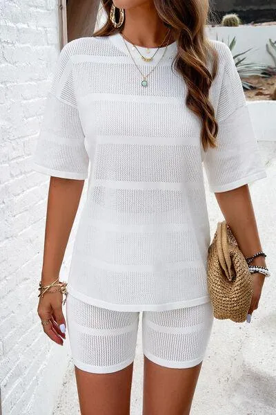 Wear Everywhere Short Sleeve Tee and Shorts Set