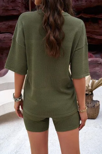 Wear Everywhere Short Sleeve Tee and Shorts Set