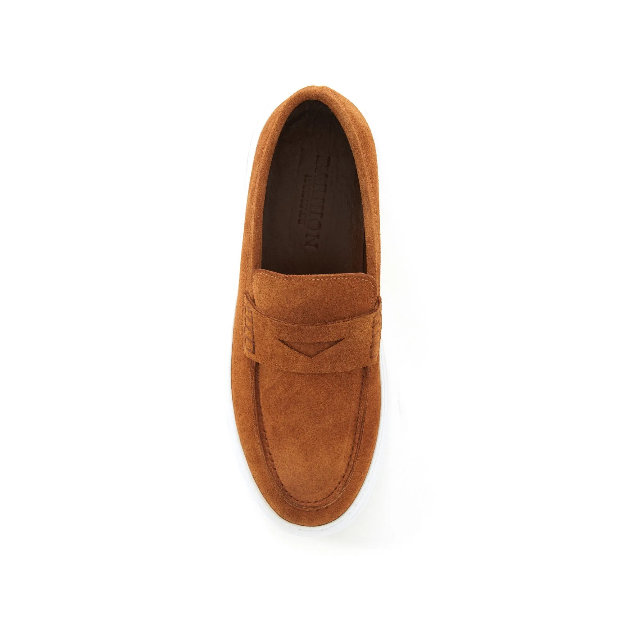 Women's Suede Calf Leather Handmade Loafer W5026